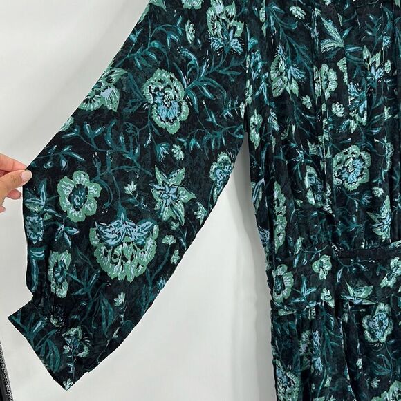 Free People Boho Western Cowgirl Green Dance 'Till Dawn Romper Small - Picture 7 of 11